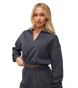 Buena calidad Out Wear Sweat Shirt Manga larga Sweat Shirt Jogger Running Training Gym Wear Sudadera con estilo de moda - Product Image 6