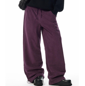 Ensemble sweat à capuche oversize et pantalon de survêtement large en molleton épais pour femme, avec logo brodé personnalisé, motif uni, idéal pour l'hiver - Product Image 6