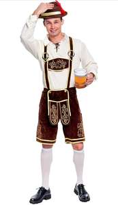 Shemax Trachten กางเกงขาสั้นผู้ชาย lederhosen สีเทา OEM แบบกำหนดเองใหม่บาวาเรีย Oktoberfest Lederhosen - Product Image 3