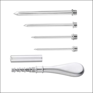 Juego de cánulas trocar de acero inoxidable, instrumentos quirúrgicos veterinarios para el alivio de la hinchazón en ganado vacuno, ovino y bovino. - Product Image 2