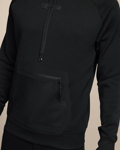 Sweat à capuche élégant de style urbain pour homme, avec poignets élastiques, doux et chaud, en polaire, capuche réglable, de haute qualité, vêtements d'hiver - Product Image 5