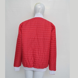 Chaqueta Bomber Ligera y Transpirable, Teñida, con Cierre Frontal, Cuello y Dobladillo Acanalados, Aislada, Moderna, Informal, para Invierno, Uso Diario - Product Image 4