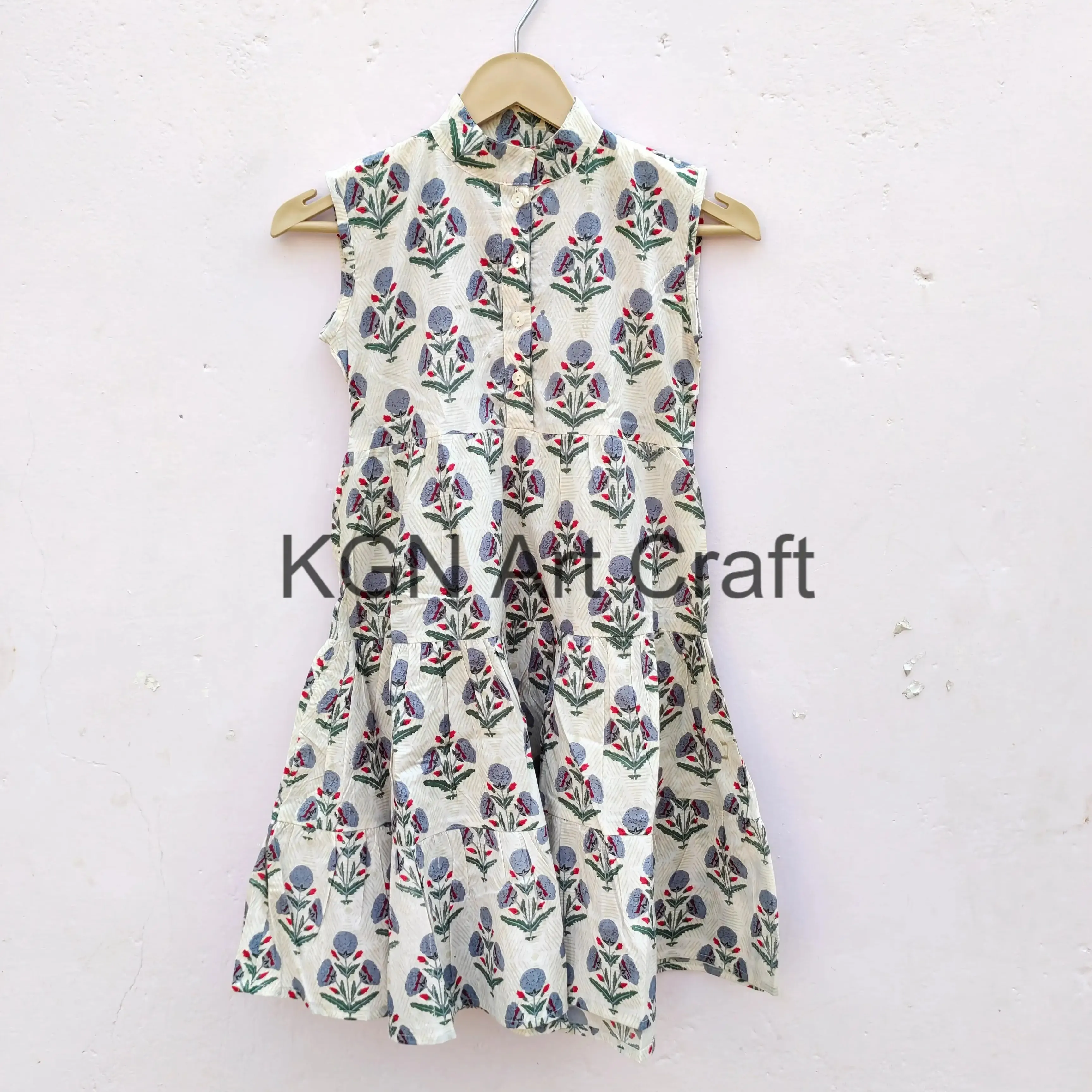 Детское Повседневное платье из 100% хлопка, с цветочным узором