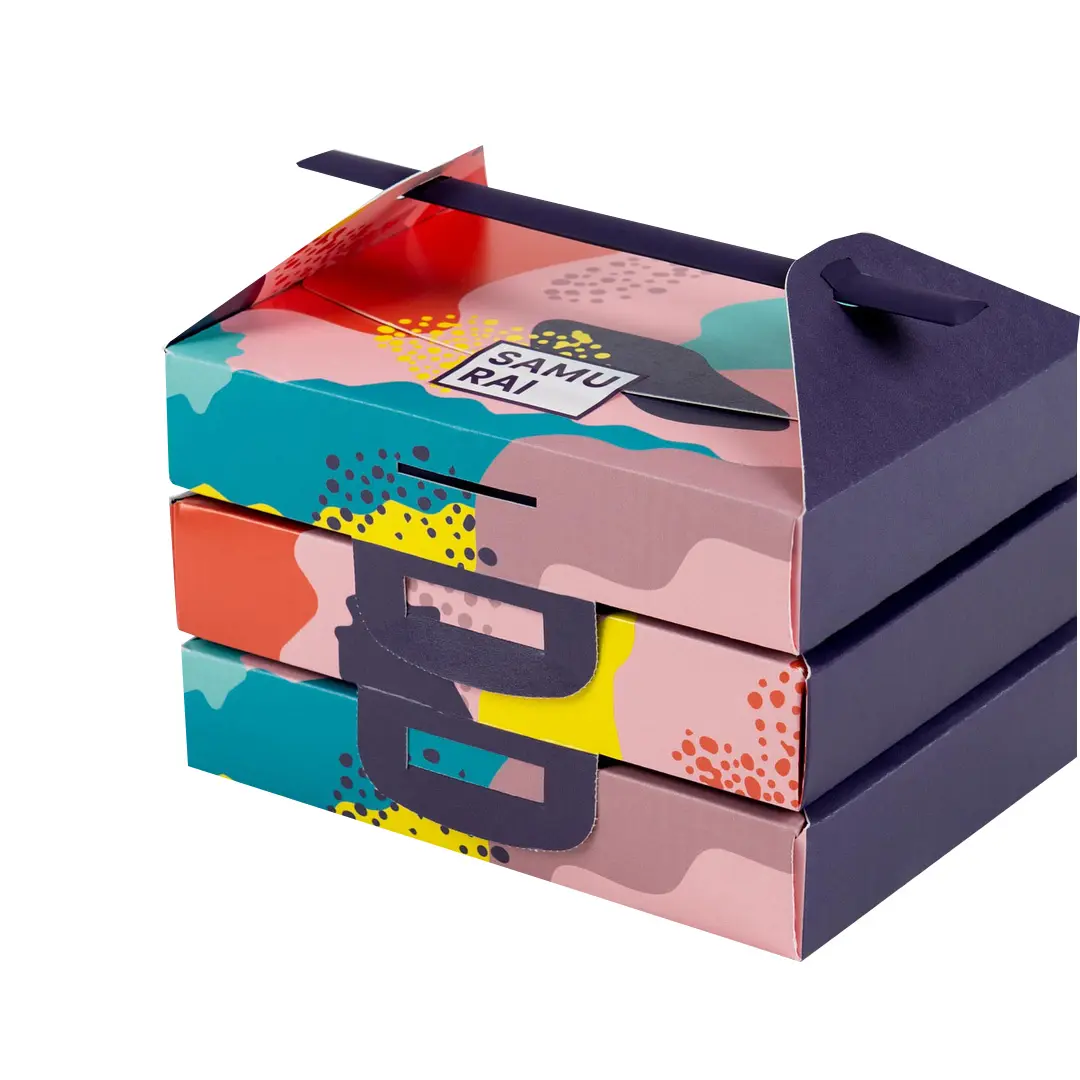Milieuvriendelijke Wegwerp Kartonnen Vouwpapier Sushi To Go Box Custom Sushi Bento Box