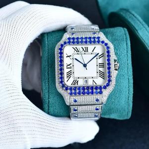 Reloj Inteligente de Acero Inoxidable de Vanguardia, Estilo Hip Hop, Alta Calidad, Meticulosamente Adornado con Diamantes Moissanite de Claridad VVS, Mecánico - Product Image 4