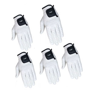Premium White Cabretta Leather Último estilo Stable Grip Hombres Guantes de golf Alto rendimiento Maximizar el desgaste Logotipo en blanco piel de oveja - Product Image 6