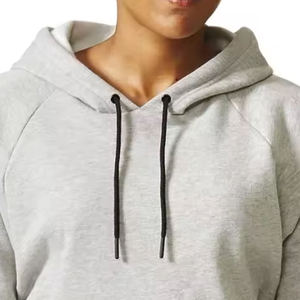 เสื้อครอปมีฮู้ดของผู้หญิงเสื้อครอปแบบลำลองพิมพ์ลายโลโก้ออกแบบได้ตามที่ต้องการน้ำหนักเบา - Product Image 6