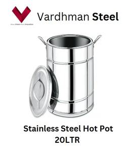 Article le plus vendu en 2025, marmite en acier inoxydable de 20 litres, grande casserole en métal, réchaud à nourriture classique, réchaud à soupe de haute qualité - Product Image 4