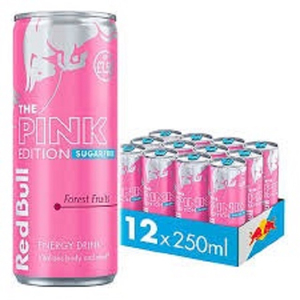 Bebida Energética Red Bull Edición Rosa Sabor a Arándano Sin Azúcar, 24 Latas de 250 ml, Dimensiones de la Caja: 32.5 cm x 21.4 cm x 13.7 cm - Product Image 2