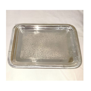 Plateaux de rangement de haute qualité Décor moderne Personnalisé Extérieur luxe Écologique Brun Rectangle Plateau de service en aluminium - Product Image 3