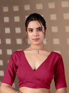 Sari de Seda con Estampado Floral Degradado Magenta Elegante al por Mayor, Lujoso Satén Suave, Ropa Tradicional India para Mujer, Invierno y Verano - Product Image 4