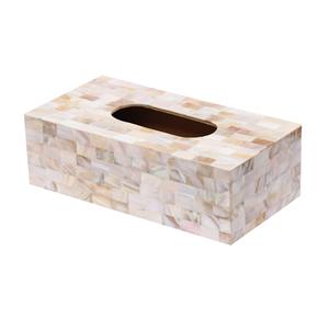 Boîte à mouchoirs moderne en nacre faite à la main, porte-serviettes avec style décoratif, logo de couleur personnalisé, prêt à l'exportation, maison, voiture - Product Image 5