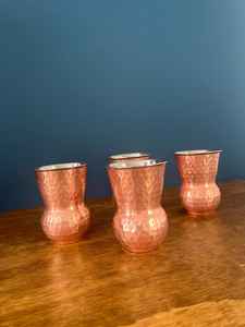 Meilleures ventes 2025 Nouveau design Verres en cuivre Métal écologique poli avec une nouvelle texture Prix de gros pour hôtel et restaurant - Product Image 3