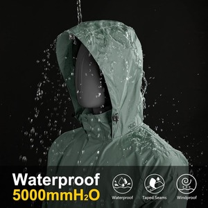 Chaqueta Impermeable de Invierno de Primera Calidad para Senderismo, con Cierre de Cremallera, Tejido Recubierto, Diseño Cortavientos y Transpirable para Todo Tipo de Clima - Product Image 5