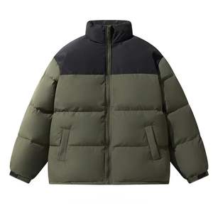 Style personnalisé 2025 vente en gros personnalisé hommes col montant hiver imperméable veste personnalisée bouffante hommes - Product Image 4