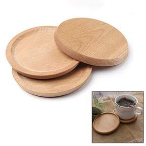 ATTRACTIVENESS STURDY MORDEN MULTI <b>WOODEN</b> COASTERS Functional Handmade Craft Drink Bamboo Coasters 6-Pack Set with Holder - Product Image 2