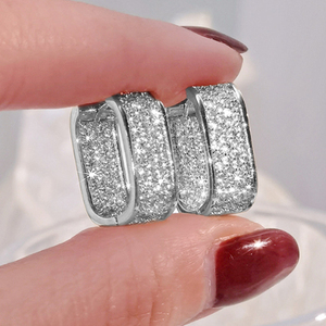 Nouveaux designs, pendentif personnalisé en or massif 14 carats, tendance, serti de diamants, style hip-hop, boucles d'oreilles en diamants pour cadeau de mariage, fête - Product Image 2