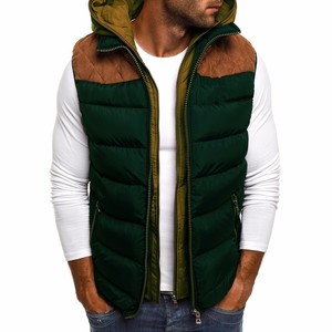 Vente en gros OEM Fashion Streetwear Gilet bouffant en duvet imperméable et durable pour hommes avec capuche à prix raisonnable - Product Image 2
