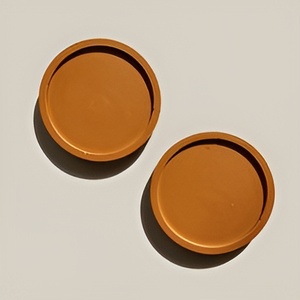 Dessous de verre modernes en pierre terracota carrés ronds naturels de luxe personnalisés et de luxe pour boissons - Product Image 3