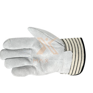 Private Label Design Your Own Customized Leather Working <b>Gloves</b> Waterproof Fireproof Features Safety Cuff High Quality Custom - Product Image 6