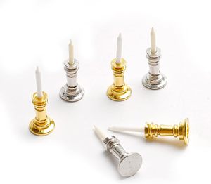 Metal Craft Iron Gold & Silver Plating <b>Candle</b> Stand Desktop Candlestick Living Room Decoration <b>Small</b> <b>Candle</b> Holders - Product Image 2