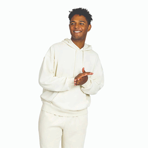 Conjunto de Ropa Urbana Vintage Personalizado para Hombre, Tallas Grandes, Sudadera con Capucha y Pantalones Deportivos con Lavado Ácido, Sudaderas Lisas al por Mayor OEM - Product Image 3