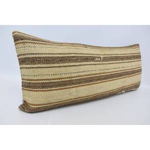 Style marocain 16x36 oreiller en laine beige luxe moelleux Vintage tissé Design antidérapant écologique amovible lavable Portable pour - Product Image 3