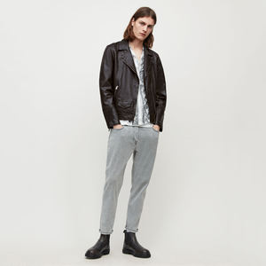 Leather Jacket for Men's Custom Design Jacket New Style With Collar Wool Leather Wholesale Letterman Jackets - Product Image 4