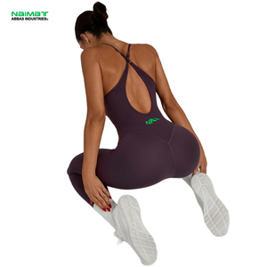 Combinaison sexy pour femmes, sans manches, de haute qualité, contrôle du ventre, sans couture, en lycra, vêtements de sport, streetwear - Product Image 1