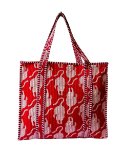 Sac fourre-tout matelassé en coton naturel ATITHI ART, écologique, réutilisable, doux, rembourré, pour le shopping, les voyages, le transport quotidien, léger et durable - Product Image 5