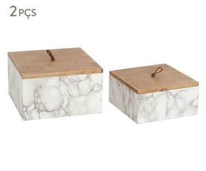 Boîtes de vadrouille en résine incrustées à la main Solutions de stockage personnalisées au design unique pour la décoration intérieure et les bijoux - Product Image 3