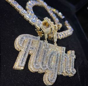 จี้ฮิปฮอปสีขาวสีเหลืองทองปรับแต่งได้พร้อมจี้แฟชั่นเพชรโมอิสซาไนต์ที่เติบโตในห้องทดลอง - Product Image 2