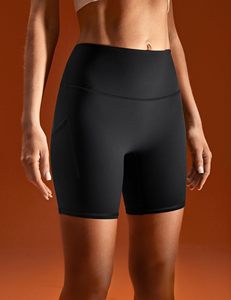 Cintura alta Acabado de secado rápido Adecuado para entrenamientos ligeros Mujeres Salón para entrenar Pantalones cortos de fitness Tela de punto suave - Product Image 3