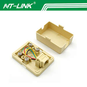 <span class=keywords><strong>Prise</strong></span> de surface téléphonique Modem <span class=keywords><strong>ADSL</strong></span> RJ11 à port unique Téléphone RJ11 6P4C à 2 Boîtier de <span class=keywords><strong>prise</strong></span> téléphonique femelle - Product Image 4