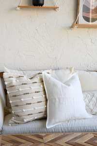 Beige gris multicolor tejido a mano algodón bucle decorativo funda de cojín 18x18 20x20 tussle Boho textura hogar Hotel personalizable - Product Image 4