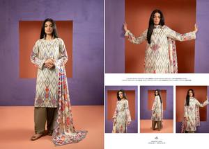 ชุดเสื้อผ้าฝ้ายปากีสถานสำหรับผู้หญิงลายซาลาบัด - Product Image 2