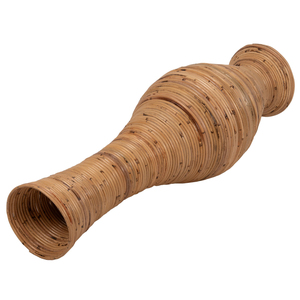 Vase décoratif en rotin naturel fabriqué à la main pour la conception écologique du bureau à domicile - Product Image 2