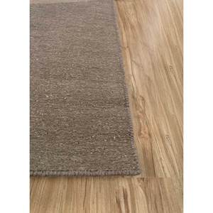 พรมผ้าลินินถักมือสีเบจ-น้ำตาล ลายกราฟิก รูปทรงสี่เหลี่ยมผืนผ้า สำหรับห้องนั่งเล่น ห้องโถง หรือทางเดินในบ้าน - Product Image 4