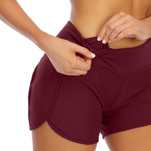 Short de butin respirant personnalisé pour femmes taille haute lâche Sports d'été décontracté impression Sexy Gym en gros - Product Image 3
