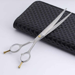 Ciseaux incurvés en acier inoxydable pour chats et chiens Ciseaux de coupe de cheveux Ciseaux de toilettage professionnels pour animaux de compagnie - Product Image 3