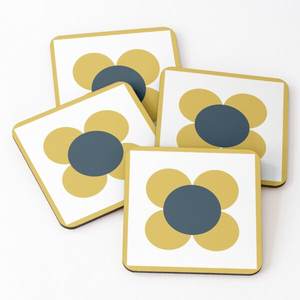 Posavasos para servir té con estampado de madera de acacia, Juego de 4 piezas, servilletero, suministros de cocina, alfombrillas y almohadillas - Product Image 5