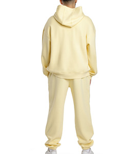 Ensemble sweat à capuche et survêtement de marque unisexe personnalisé en coton lourd avec couronne survêtement surdimensionné de taille XL pour l'hiver - Product Image 3