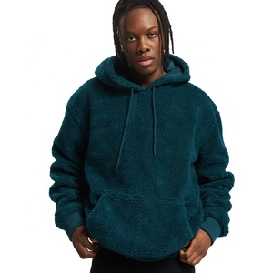 Sweatshirts à capuche en sherpa pour garçons avec capuche et poche kangourou, vêtements de rue tendance, sweats-shirts personnalisés pour hommes, vêtements d'hiver pour hommes - Product Image 1