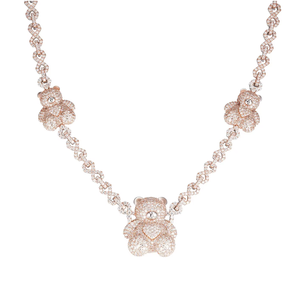 Collar con Colgante de Diamante Moissanita Chapado en Oro de 14K y Plata 925, Diseño de Corazón con Piedra de Corte Brillante para Mujer, Venta al Por Mayor - Product Image 1