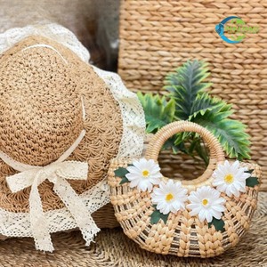 Bolso de mano de bambú ecológico multiusos, bolso de mano para mujer, decorativo hecho a mano para estética rústica para el hogar - Product Image 4