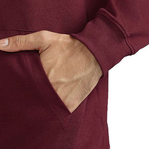 Sweats à capuche pour hommes solides d'hiver nouvellement extensibles en polyester/coton - Product Image 6