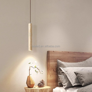 Lustre en pierre naturelle à LED, luminaire suspendu pour salon, luxe moderne - Product Image 5