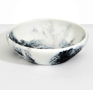 Meilleures ventes Bol et plat de service décoratifs en résine écologique bleu, lavables au lave-vaisselle, pour les fêtes, fabriqués en Inde - Product Image 6