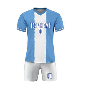 ออกแบบโลโก้ตามสั่ง ชุดฟุตบอลผู้ใหญ่ คุณภาพสูง สำหรับฝึกซ้อม ระบายอากาศได้ดี แห้งเร็ว เสื้อตัดเย็บอัตโนมัติ - Product Image 2