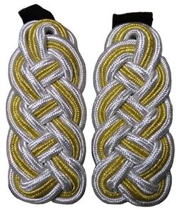 อินทรธนูเยอรมันแผ่นไหล่ผ้าทองเหลืองกำหนดโลโก้เองอุปกรณ์ป้องกันส่วนบุคคลข้อกำหนด - Product Image 1